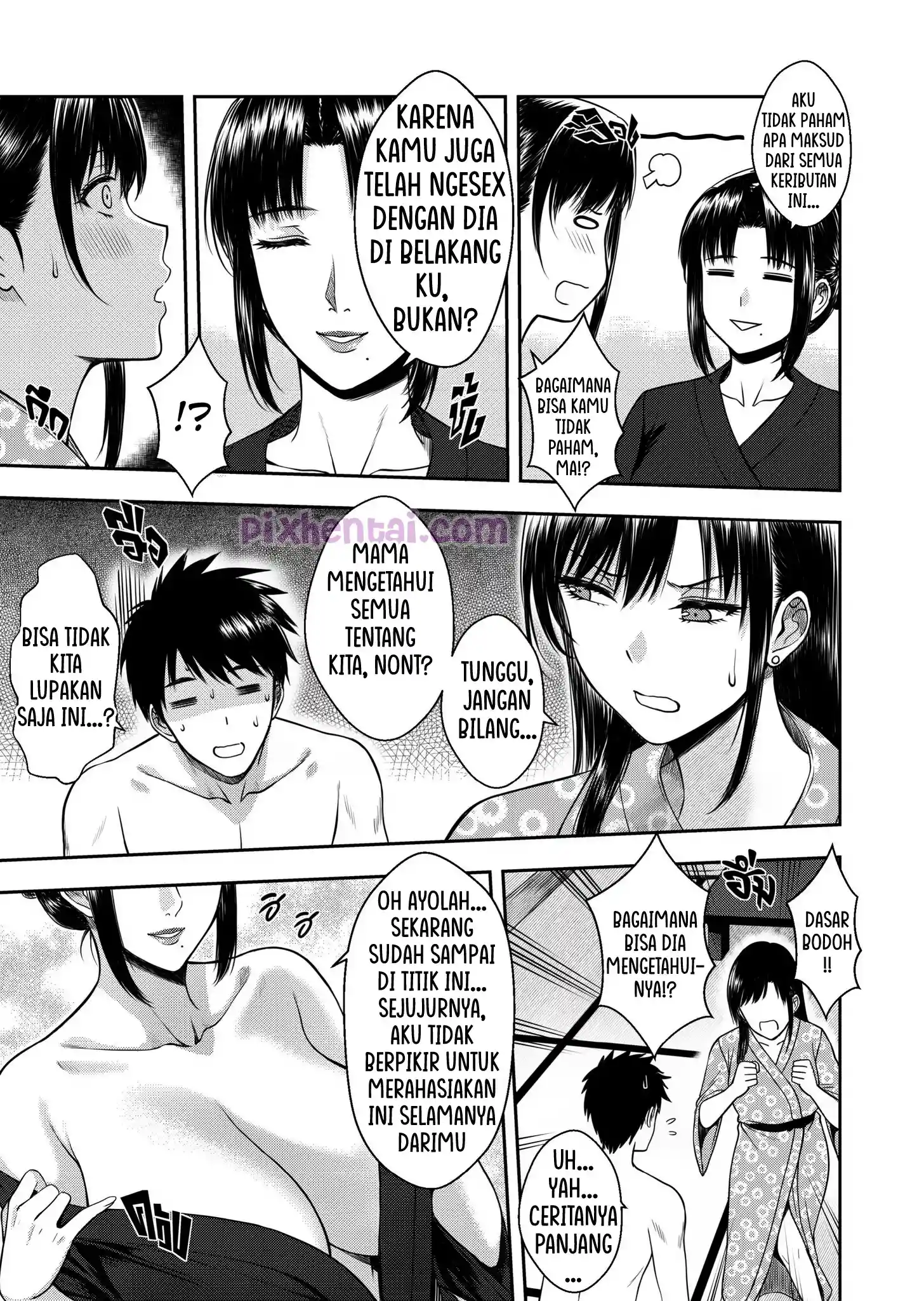 Komik hentai xxx manga sex bokep My Oyakodon Godaan Mama Semok dan Kakak Cantik 41